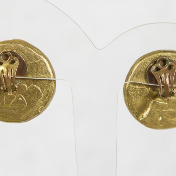 VINTAGE Lucite CLIP ON EARRINGS 50s-60s - Picture 3 of 7